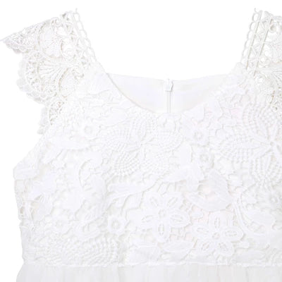 Angie Lace Bodice Dress Ivory