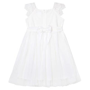 Angie Lace Bodice Dress Ivory