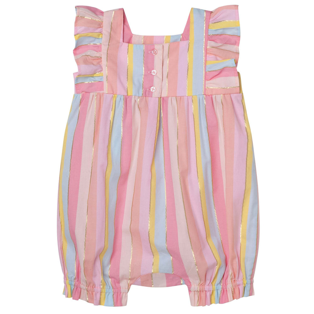Frill Sleeve Lurex Romper