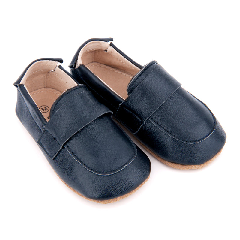 Pre-walker Leather Loafers Navy