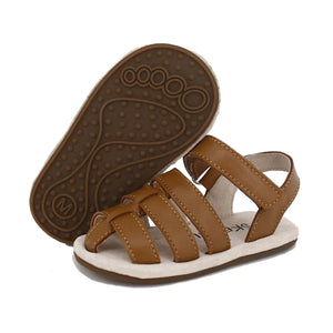 Pre-walker Leather Ziggie Sandals Tan