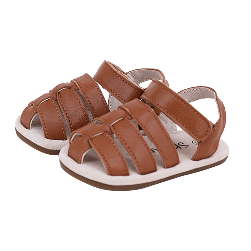 Pre-walker Leather Ziggie Sandals Tan