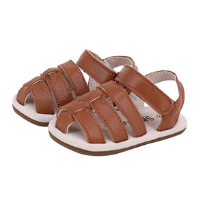 Pre-walker Leather Ziggie Sandals Tan