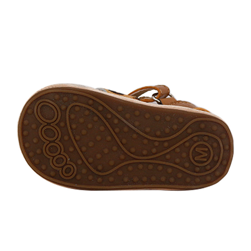 Pre-walker Leather Ziggie Sandals Tan