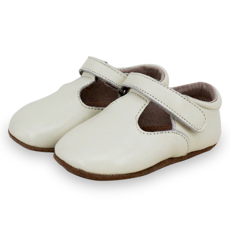 Pre-walker Leather T-Bar Shoes Ivory