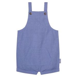 Linen Overalls Pacific Blue