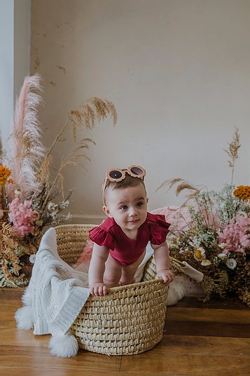 Ruffle Bodysuit - Wild Berry
