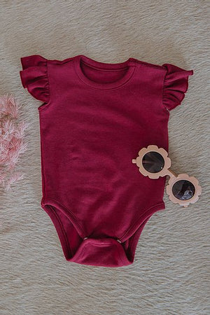Ruffle Bodysuit - Wild Berry