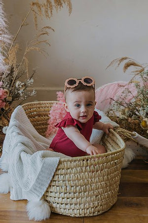 Ruffle Bodysuit - Wild Berry