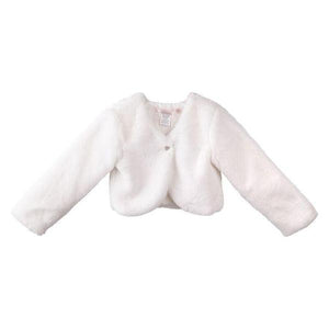 Sarah Faux Fur Jacket Ivory Cream