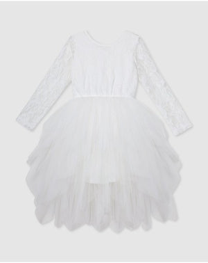 Sophie Long Sleeve Lace Bodice Tutu Dress Ivory